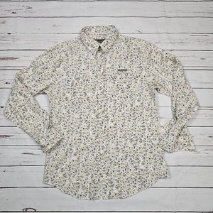 Live Mechanics Men Multi Color Floral Snap Button  Western Shirt 2XL